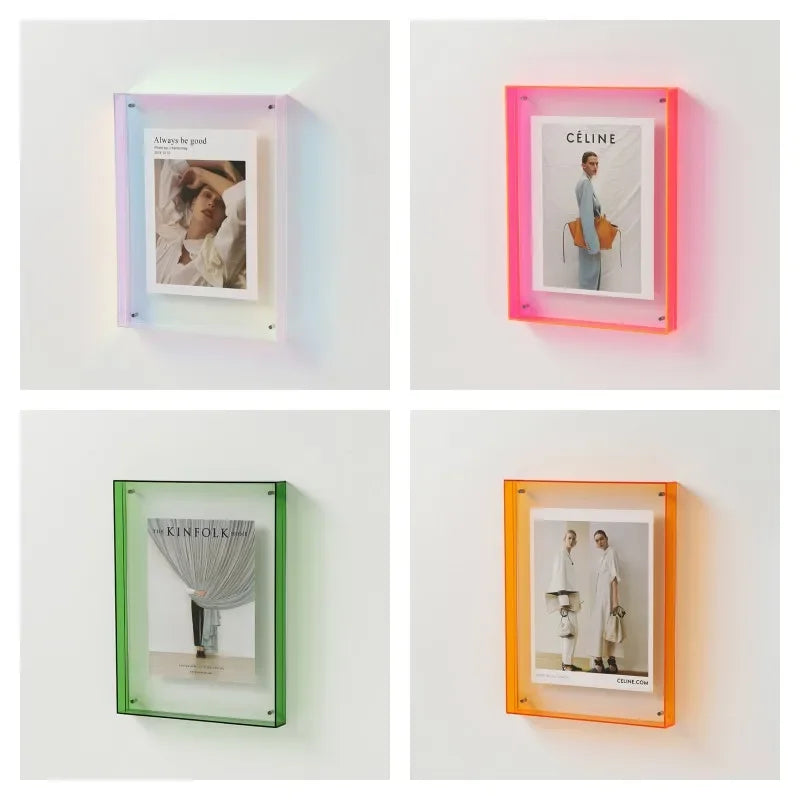 ClearView Double-Sided Acrylic Photo Frame – Modern & Frameless ...