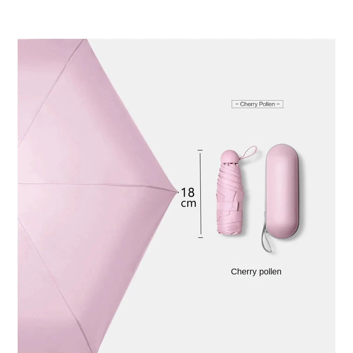 Compact Capsule Umbrella - Stylish Sun & Rain Protection-4