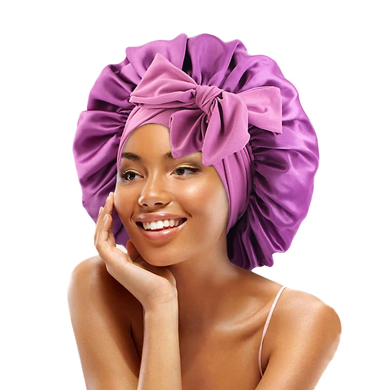 Variant image for Satin Sleep Cap - Adjustable Hair Bonnet for Women, 21 Colors-6