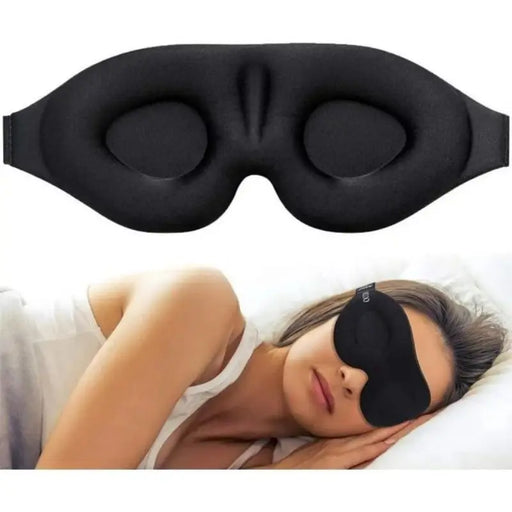 3D ComfortFit Eye Mask - Adjustable Sleep Mask for Total Darkness-1