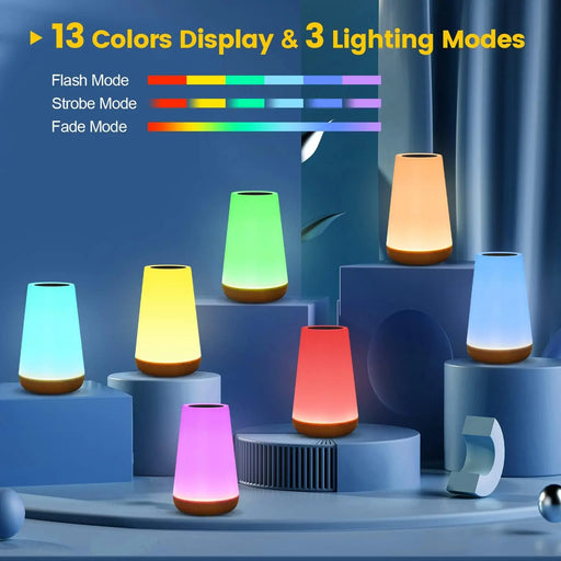ColorGlow RGB LED Night Light with Touch & Remote Control-2