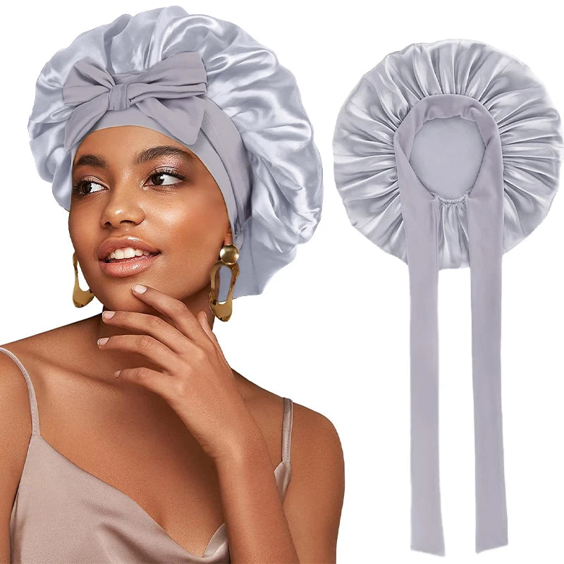 Variant image for Satin Sleep Cap - Adjustable Hair Bonnet for Women, 21 Colors-12