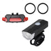 Variant image for BrightRide USB Rechargeable Bike Light Set - Front & Rear Safety-1