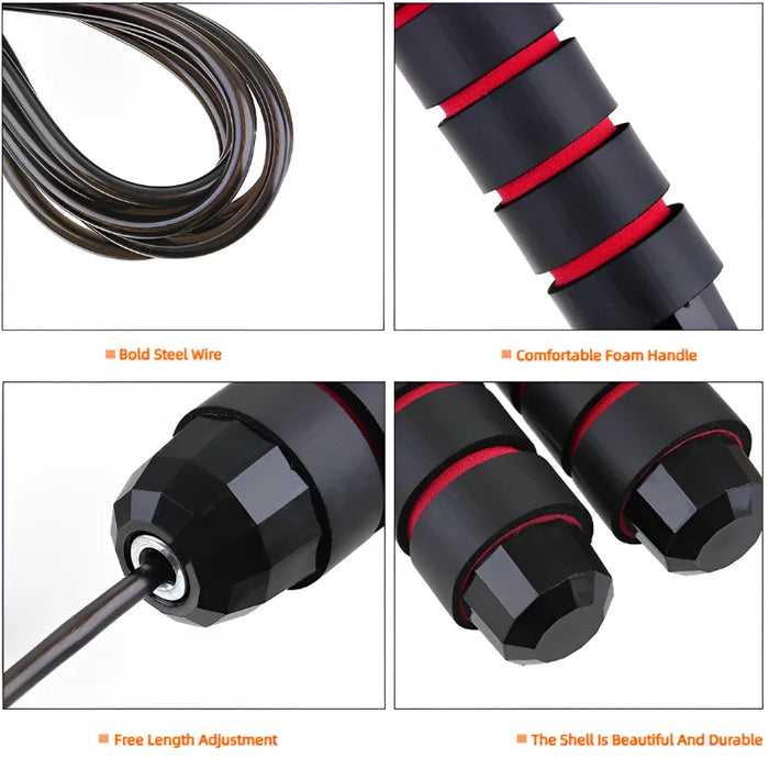 ProJump Adjustable Speed Rope - Best Jump Rope for Fitness Training-5