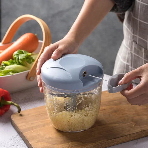 Versatile Manual Meat Mincer & Garlic Chopper - 500/900ML-2