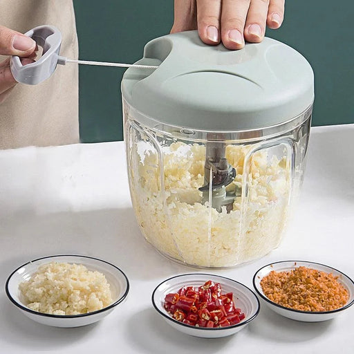 Versatile Manual Meat Mincer & Garlic Chopper - 500/900ML-1