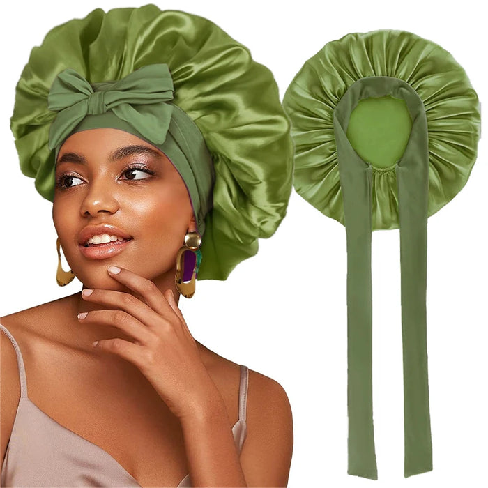 Variant image for Satin Sleep Cap - Adjustable Hair Bonnet for Women, 21 Colors-15