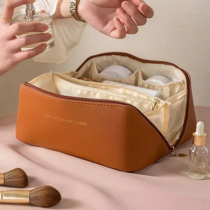 Chic Travel Makeup Bag - Large Capacity Cosmetic Organizer-3