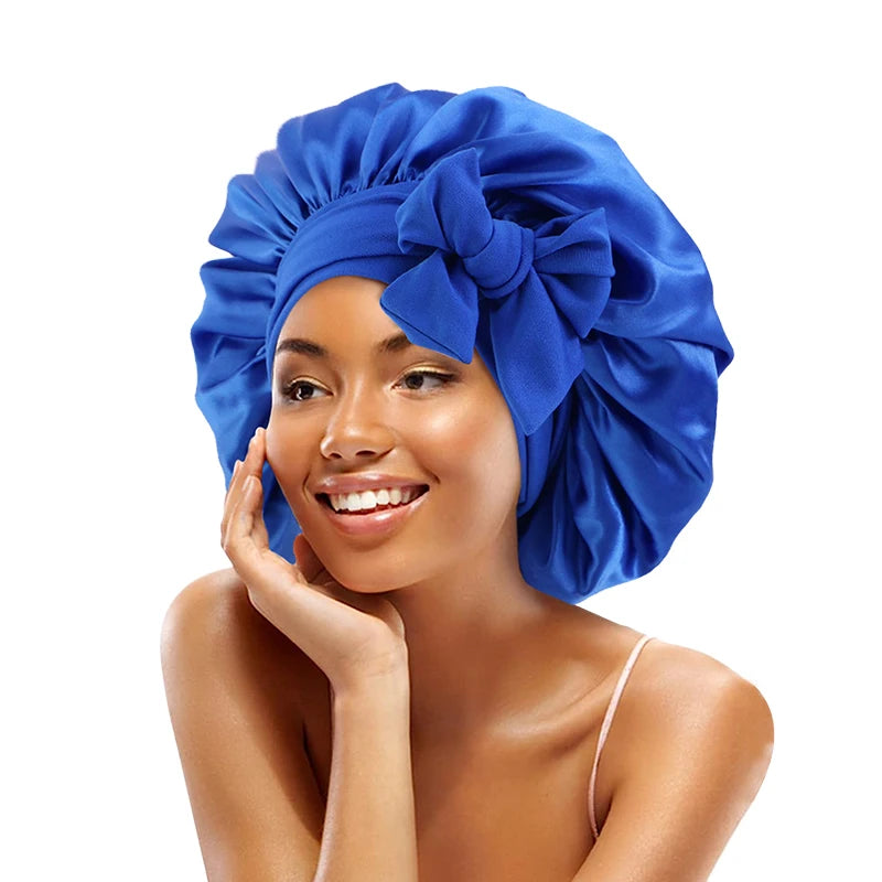 Variant image for Satin Sleep Cap - Adjustable Hair Bonnet for Women, 21 Colors-3