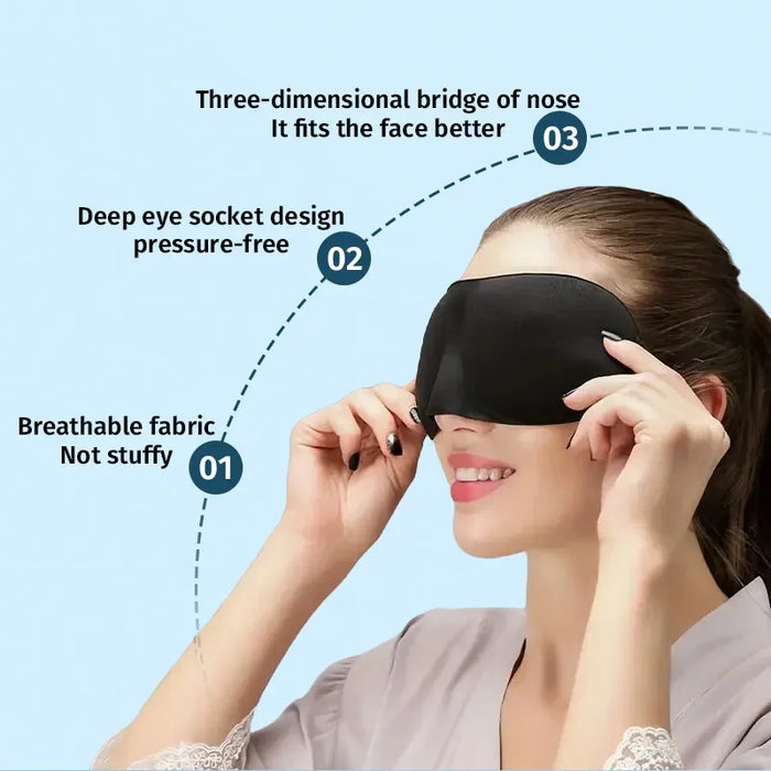 ComfortSleep 3D Contoured Eye Mask - Best Sleep Mask for Travel-3