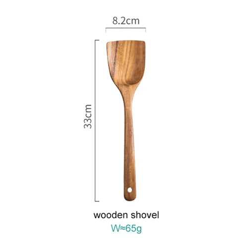 AcaciaCraft - Wooden Cooking Utensil Set