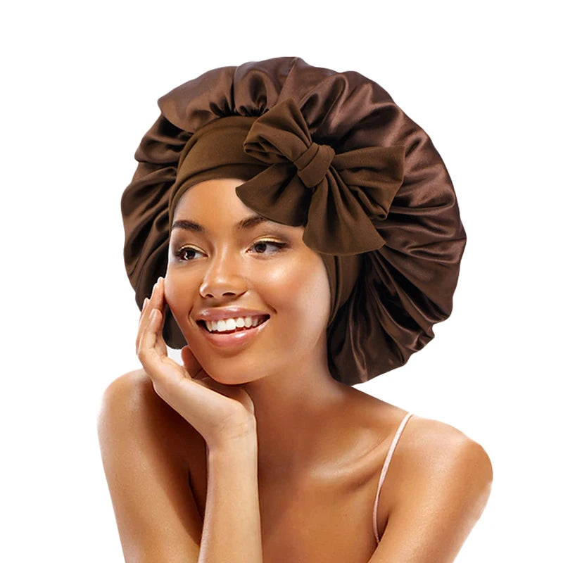 Variant image for Satin Sleep Cap - Adjustable Hair Bonnet for Women, 21 Colors-4