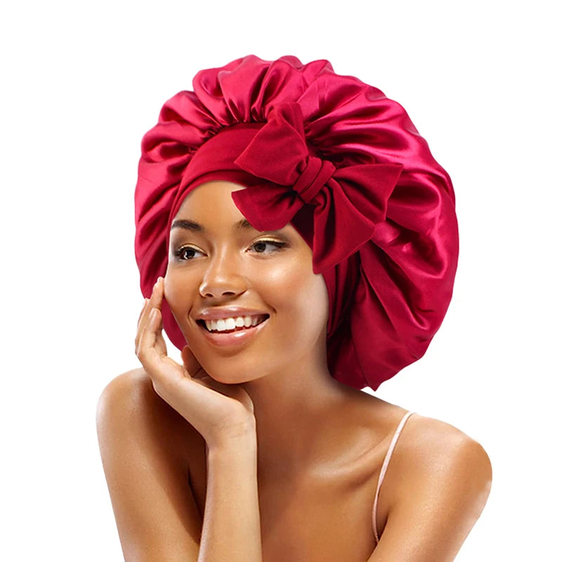 Variant image for Satin Sleep Cap - Adjustable Hair Bonnet for Women, 21 Colors-7