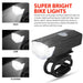 BrightRide USB Rechargeable Bike Light Set - Front & Rear Safety-3