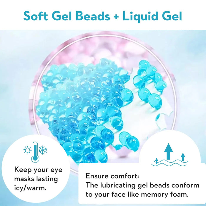 Soothing Gel Eye Mask - Reusable Hot & Cold Therapy Relief-5