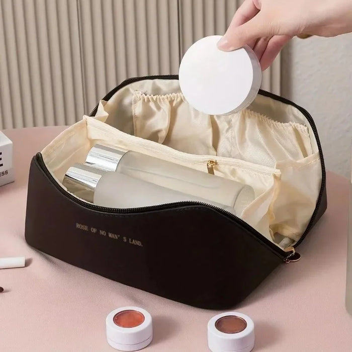 Chic Travel Makeup Bag - Large Capacity Cosmetic Organizer-4