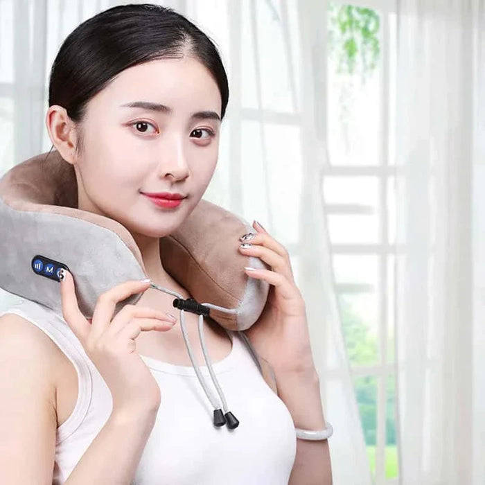 VoyageVibe - Travel Neck Pillow with Massager