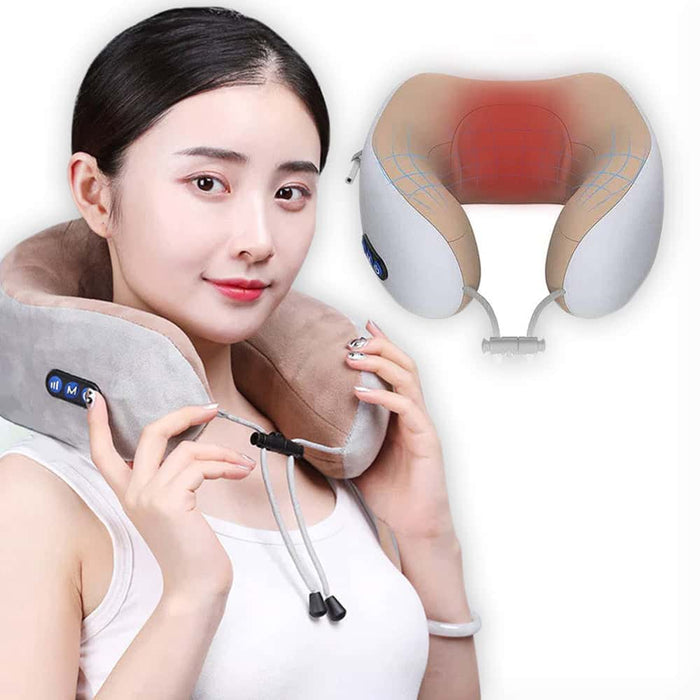 VoyageVibe - Travel Neck Pillow with Massager