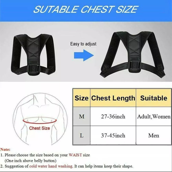 UprightEase - Posture Corrector for Back and Shoulder Support