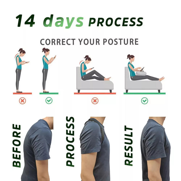 UprightEase - Posture Corrector for Back and Shoulder Support