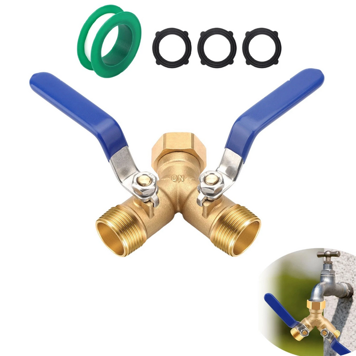 DoubleSprout - 2-Way Garden Hose Splitter