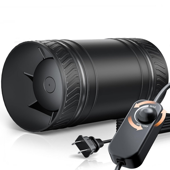 VentSure - 4-Inch Inline Duct Fan with Speed Controller
