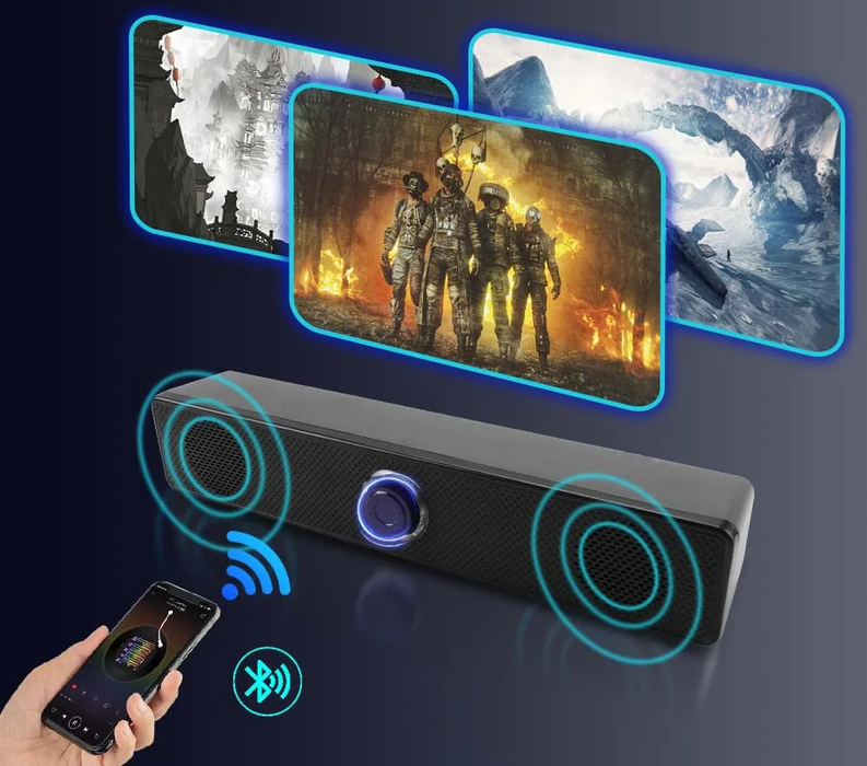 SonicRise - Stereo Bass Sound Computer Speakers