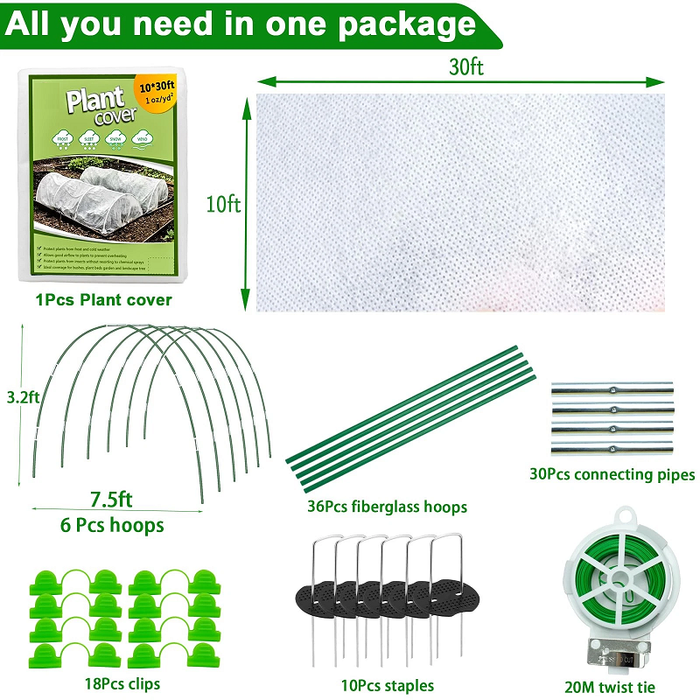 BloomBarrier - Plant Covers Freeze Protection Kit