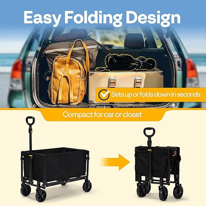 CarryCraft - Heavy-Duty Folding Utility Wagon