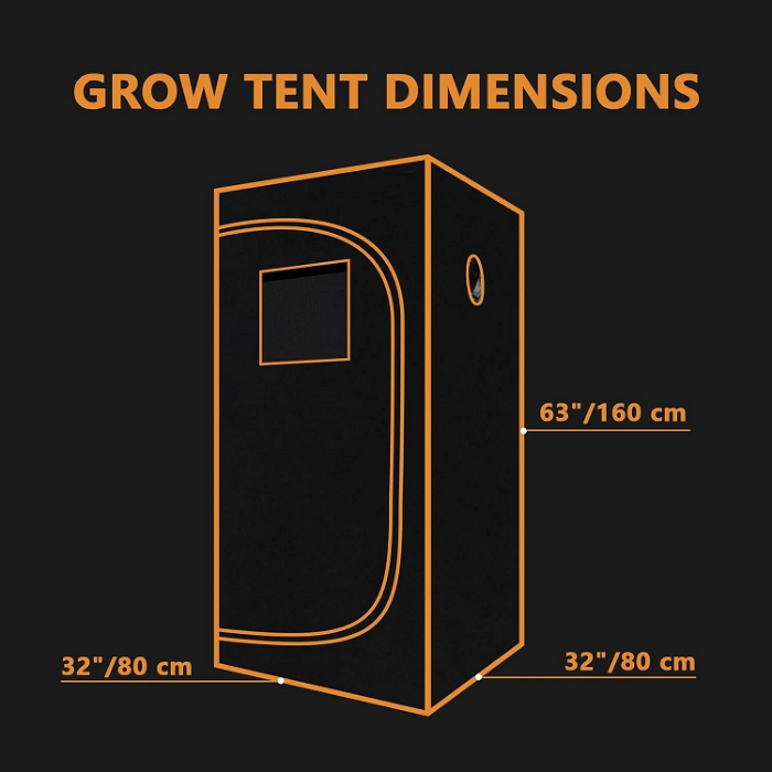 GrowCube X32 - Heavy-Duty Indoor Grow Tent