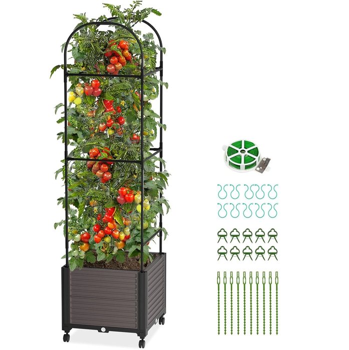 TrellaGrow - Raised Garden Bed with Trellis