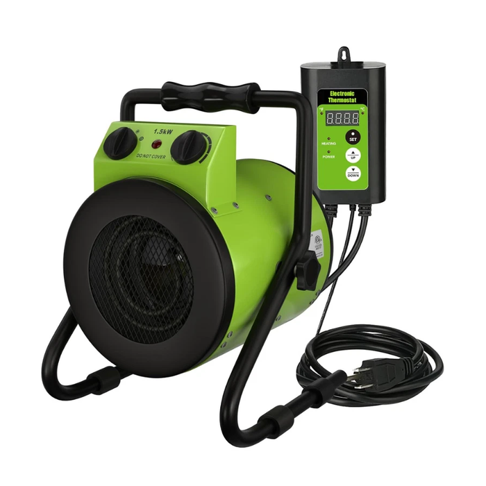 GrowZone - Greenhouse Heater with Digital Thermostat