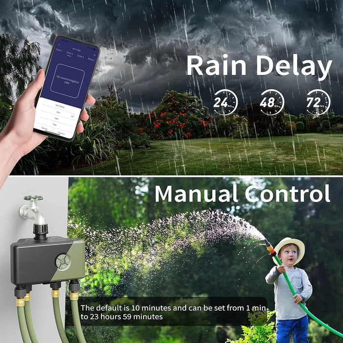 SmartRain - 4 Outlets Smart Sprinkler Timer