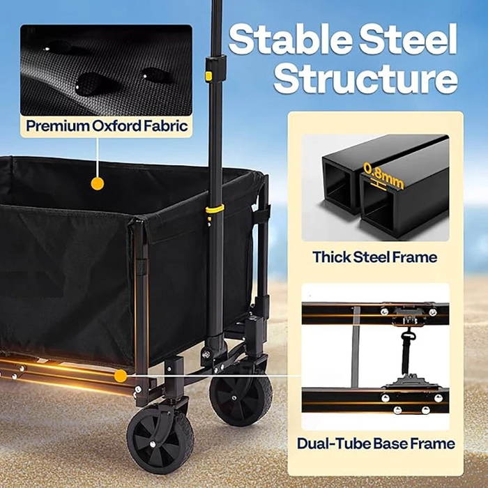 CarryCraft - Heavy-Duty Folding Utility Wagon