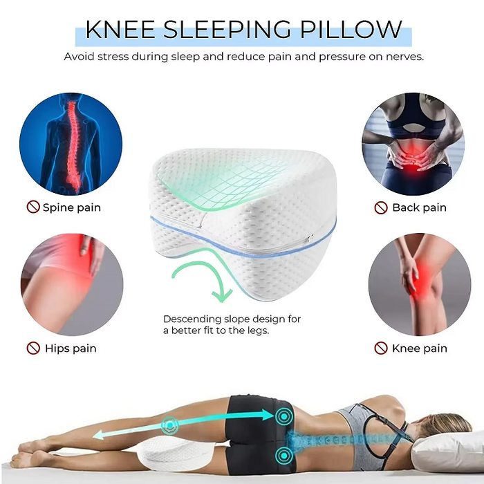 CushiiRest - Memory Foam Knee Pillow for Side Sleepers