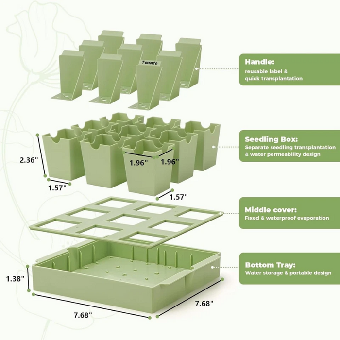 SproutBase - Extra-Thick Reusable Germination Kit