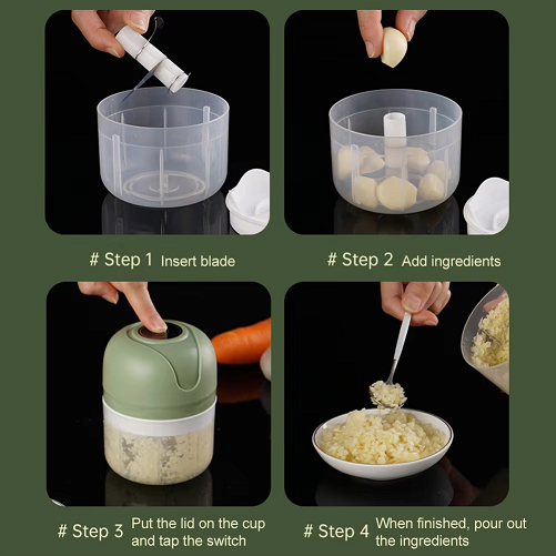 GrindyGo - Electric Garlic Chopper