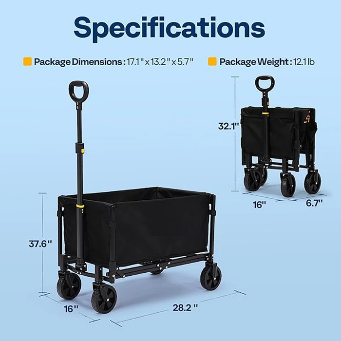 CarryCraft - Heavy-Duty Folding Utility Wagon