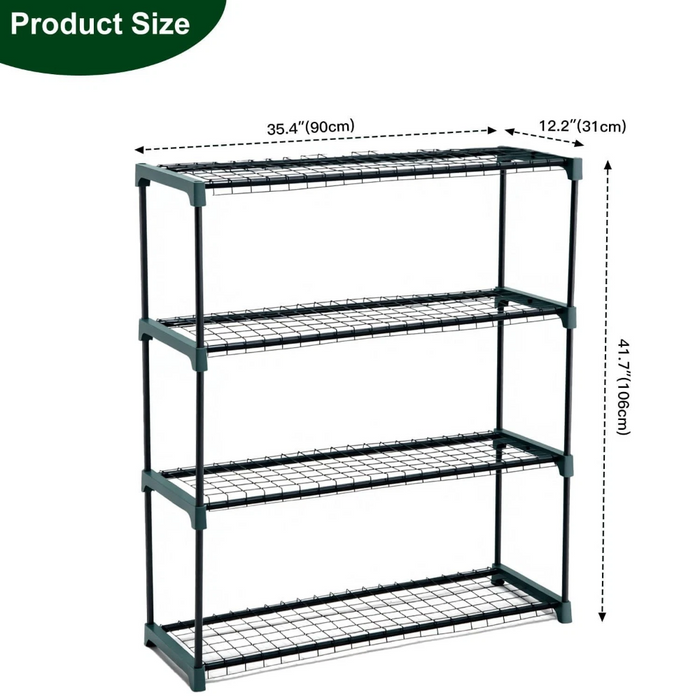 PlantTier - 4 Tier Greenhouse Staging Shelf