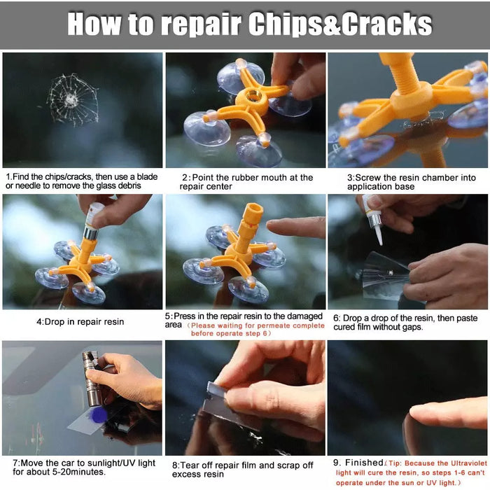 ClearFix Pro - DIY Windshield Repair Kit
