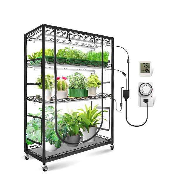 Plantique - Indoor Greenhouse with Grow Light