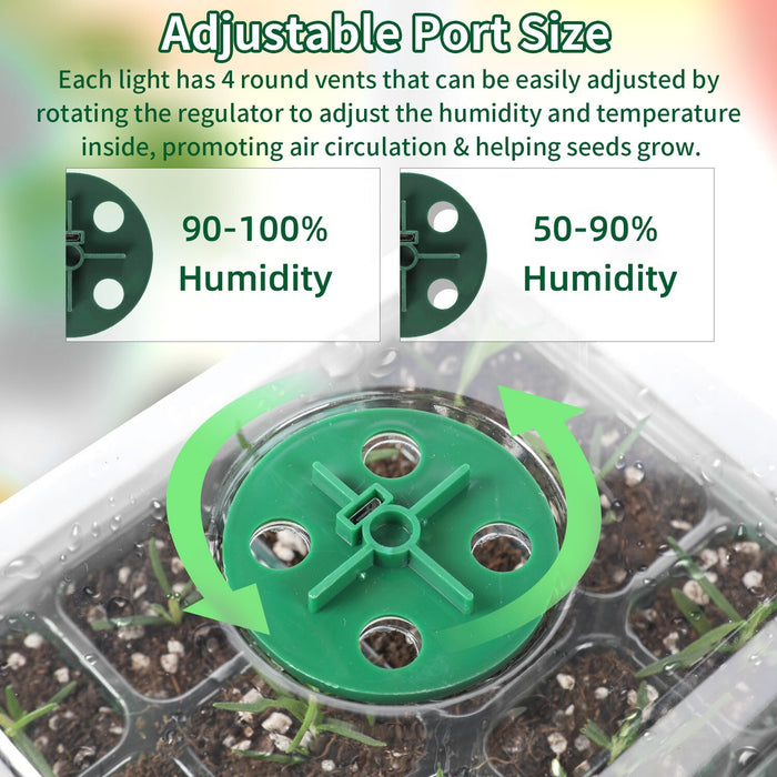 VerdureVault - Seed Nursery Kit with Grow Lights