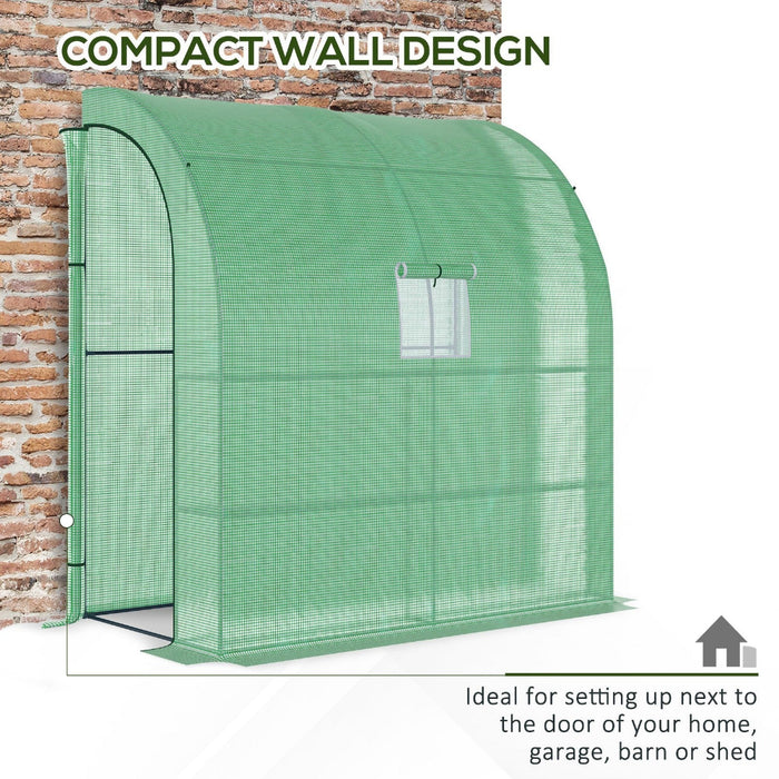 CompactGrow - Outdoor Lean-to Greenhouse