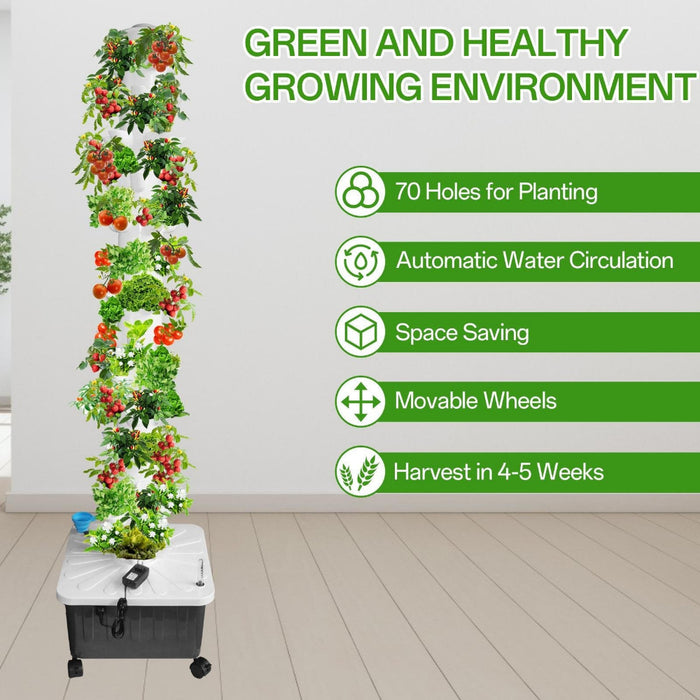 BloomColumn - Vertical Hydroponics Tower Set