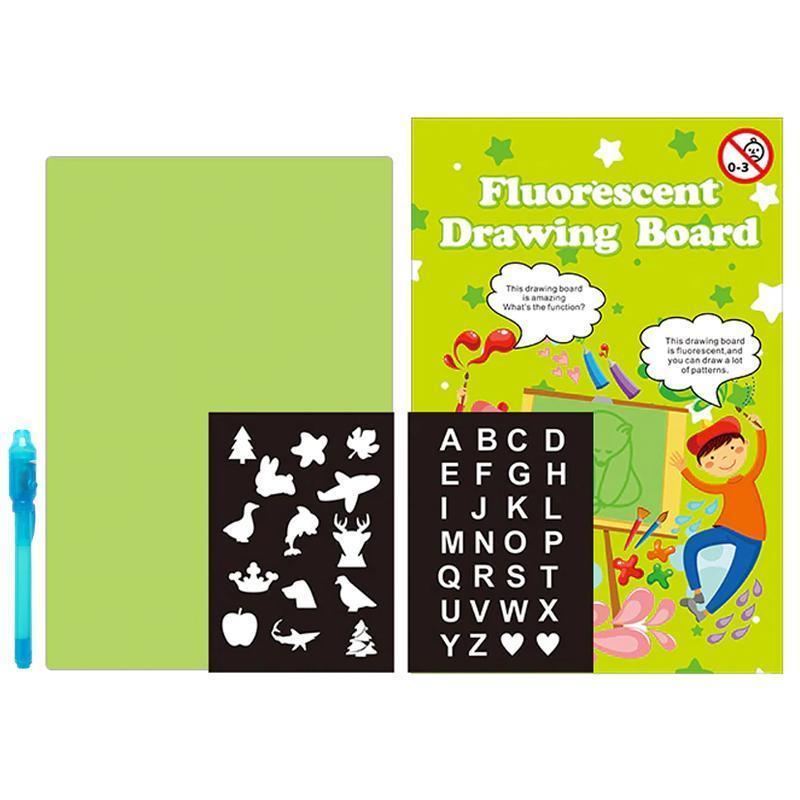 GlowScribble Board – Kids Drawing Pad with Light Pen