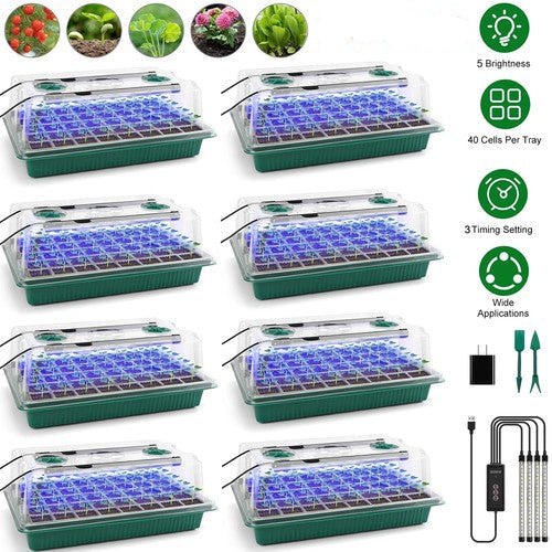 LushRise - Seed Starter Tray with Grow Light