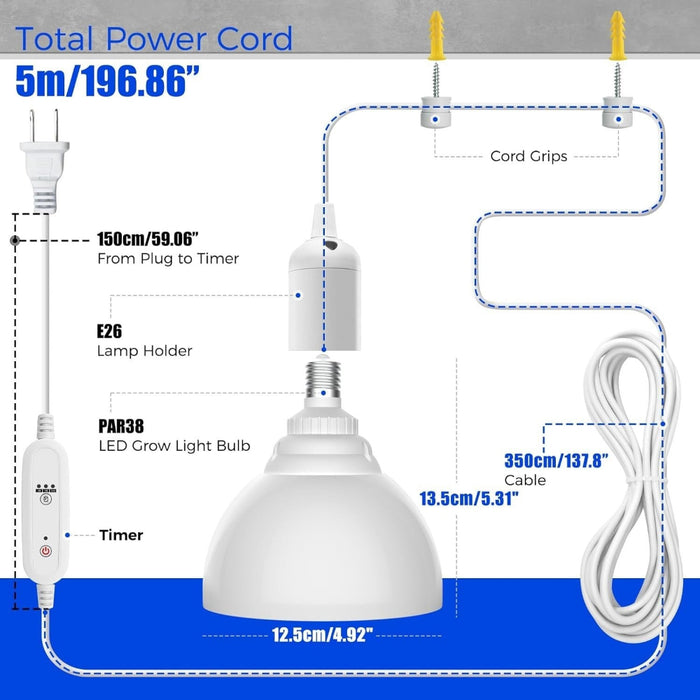 BloomCord - Hanging Grow Lights for Indoor Plants