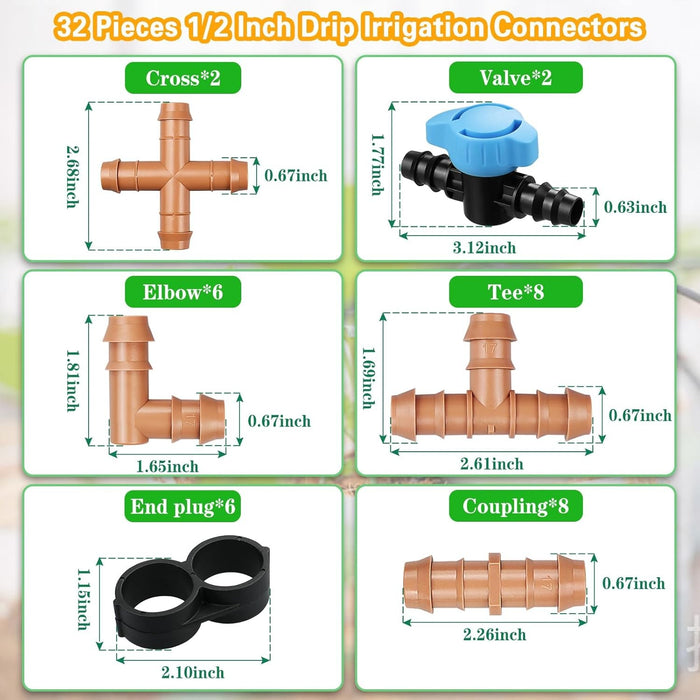LeakLock - Drip Irrigation Fittings Kit