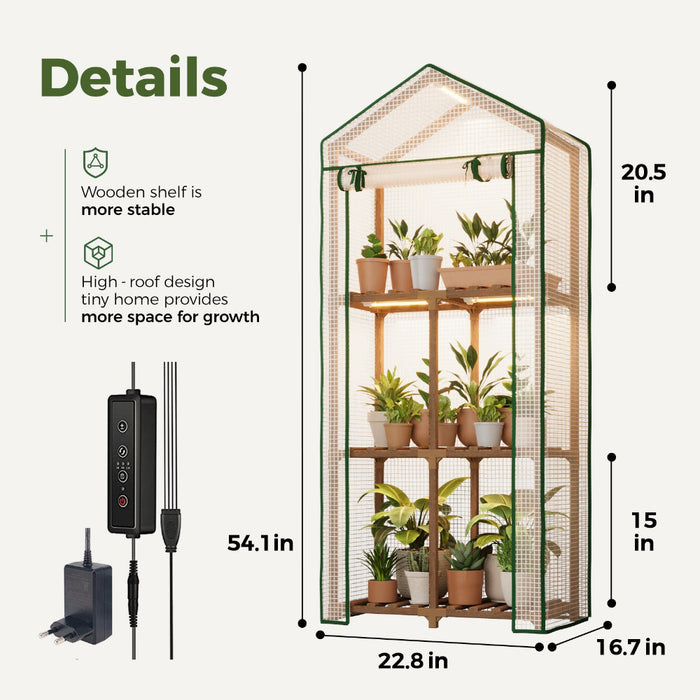TerraShade - Mini Greenhouse with Grow Light