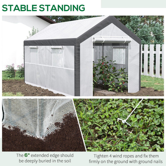 GreenNest - Outdoor Walk-In Tunnel Greenhouse Garden